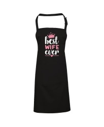  Best Wife Ever Crown Couple Goals Printed Adult Unisex Wedding Apron